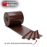 Die Streifen sind 19 Zentimeter breit und 35 Meter lang