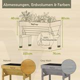 VegTrug® Hochbeet Klassik 1m, 103x76x80 cm 210l