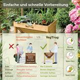 VegTrug® Hochbeet Klassik 1m, 103x76x80 cm 210l