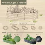 VegTub™ Modulares Metall-Hochbeet, Sage Green