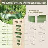 VegTub™ Modulares Metall-Hochbeet, Sage Green
