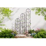 VegTrug® Aluminium Trellis Leaf Metallic Grey