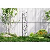 VegTrug® Aluminium Trellis Leaf Metallic Grey