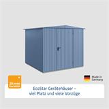 Ecostar Gerätehaus Trend-S,Typ 2,RAL5014, 2 flg