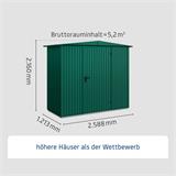 Ecostar Gerätehaus Trend-S,Typ 1,RAL6005, 1 flg