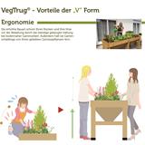 VegTrug® Hochbeet Wall Hugger183x46x80 cm