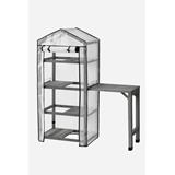 VegTrug® Gewächshaus 71x49x157 cm Grey Wash