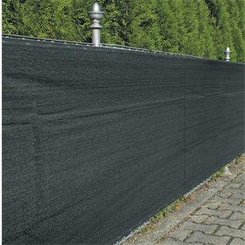 Nature Zaunblende Doppelseitig PVC Grau 1,5x5m Sichtschutzmatte Sichtschutz 