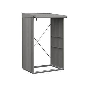 EcoStar Kaminholzregal ,TREND-V,TYP1,RAL9007 (GRAU