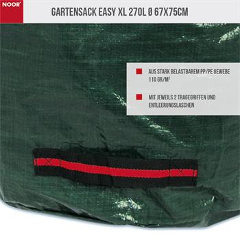 Gartensack Easy XL 270l Ø 67x75cm Laubsack grün