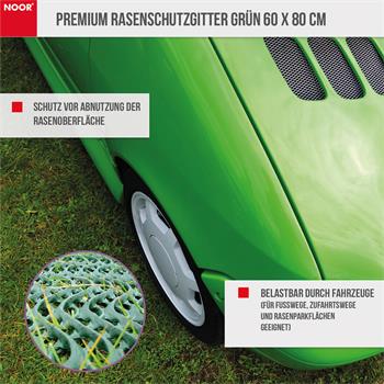 Premium Rasenschutzgitter grün 60 x 80 cm