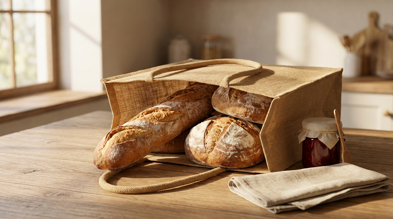 NOOR Jutetasche mit Reißverschluss